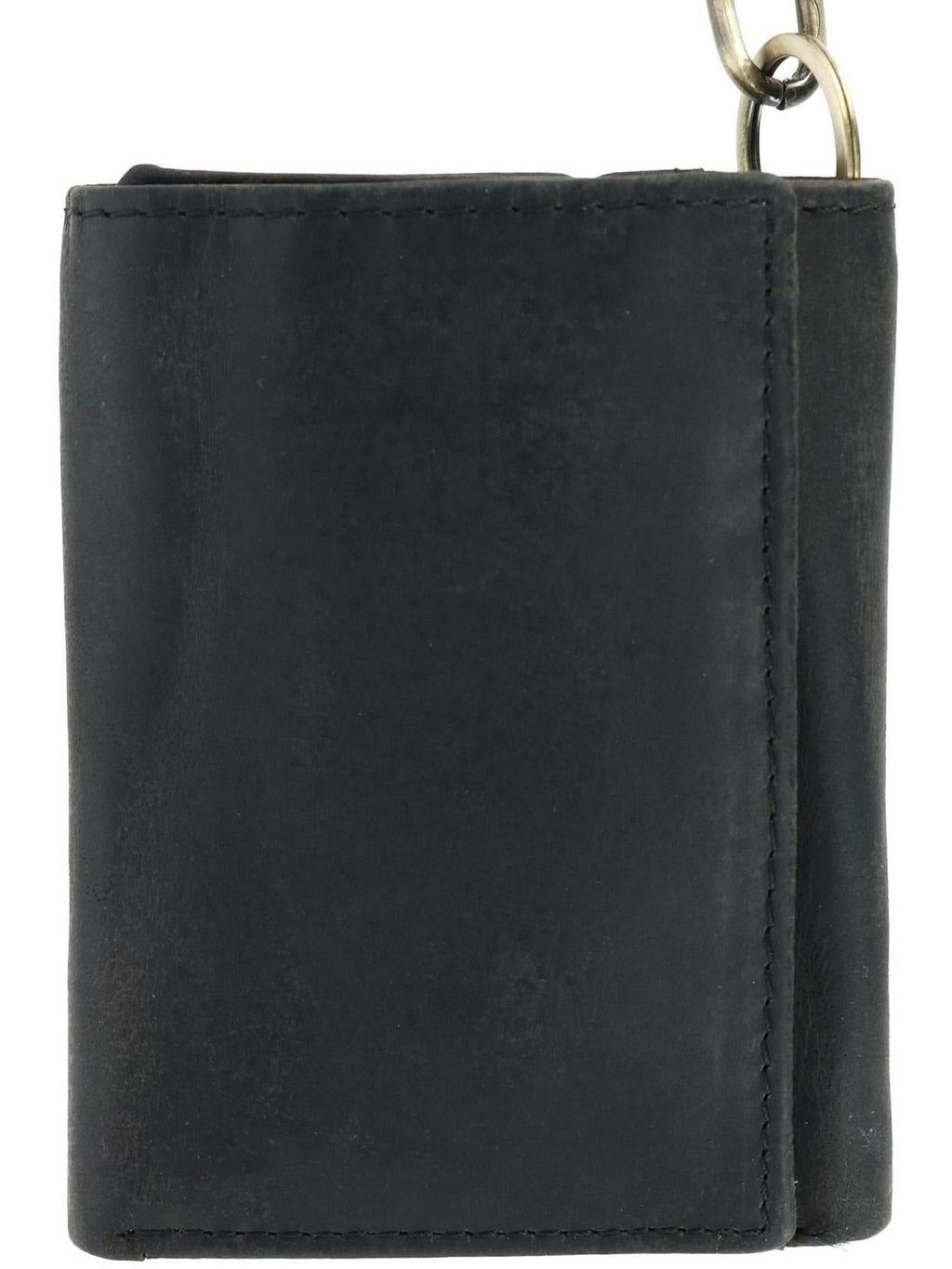 RFID Vintage Leather Trifold Chain Wallet (Men) - Image 2