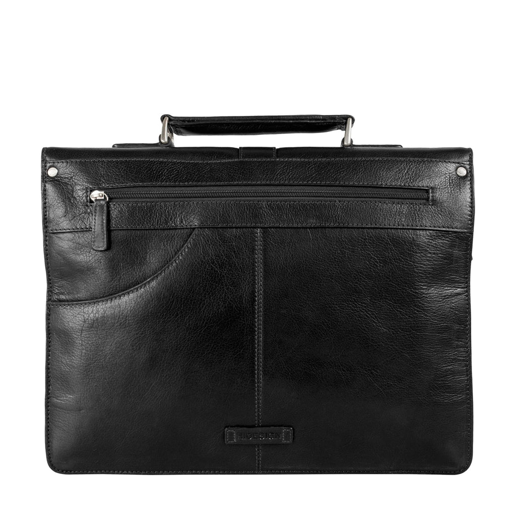 Hudson Men's Large Leather Briefcase - Image 3