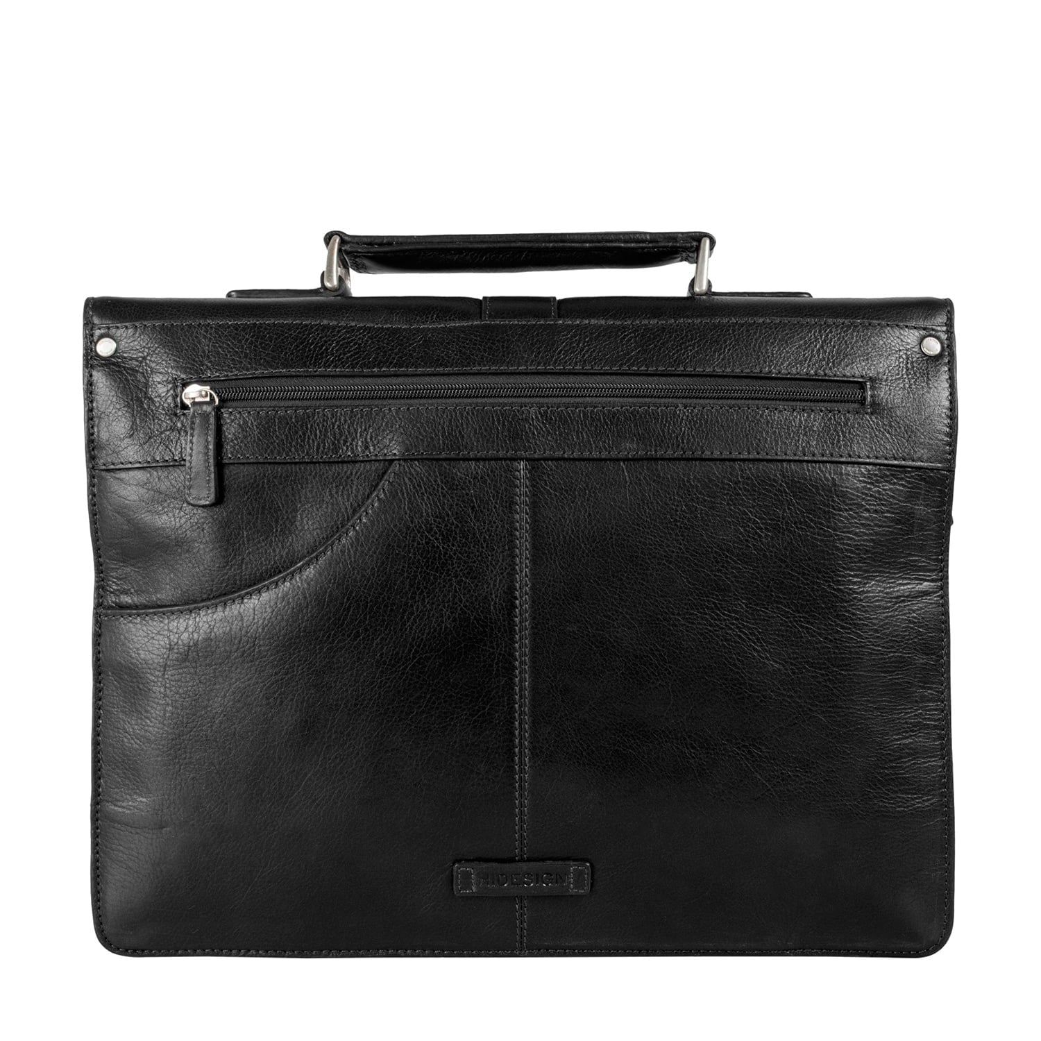 Hudson Men's Large Leather Briefcase - Image 3