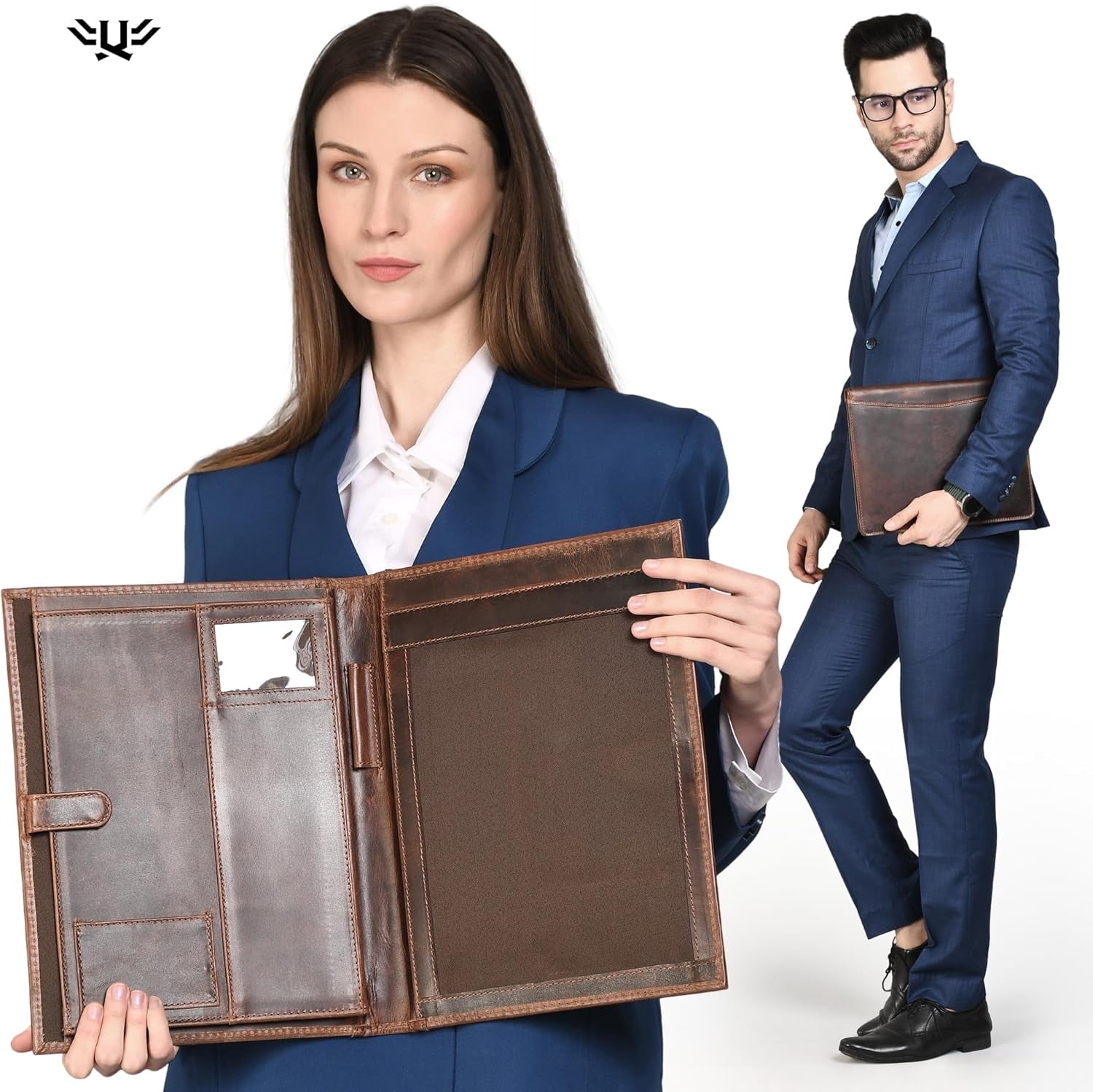 Professional Organizer Padfolio Resume Folder Business Card Document Holder for Men Women Office Supplies - Image 5