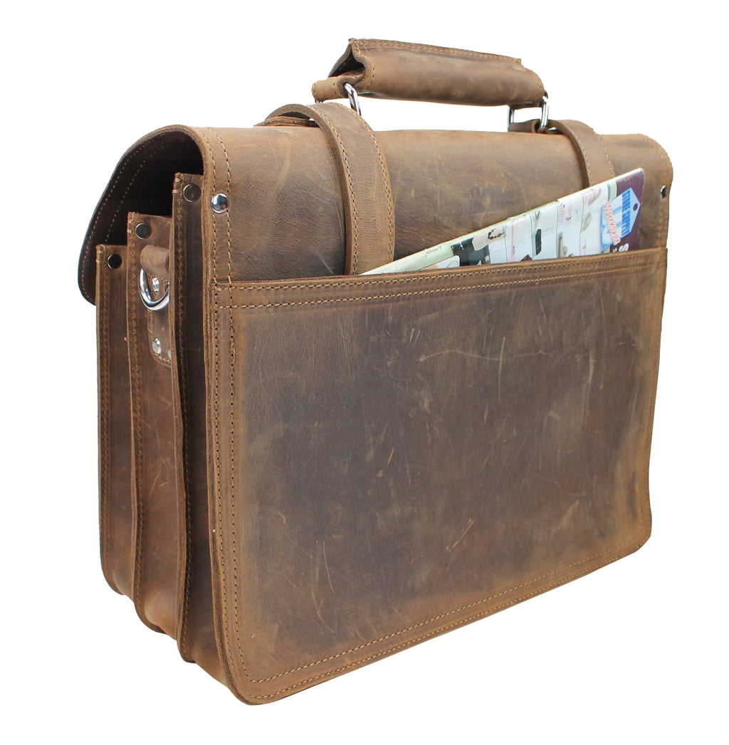 16 3-tier Pro Leather Briefcase L63.BLK - Image 2