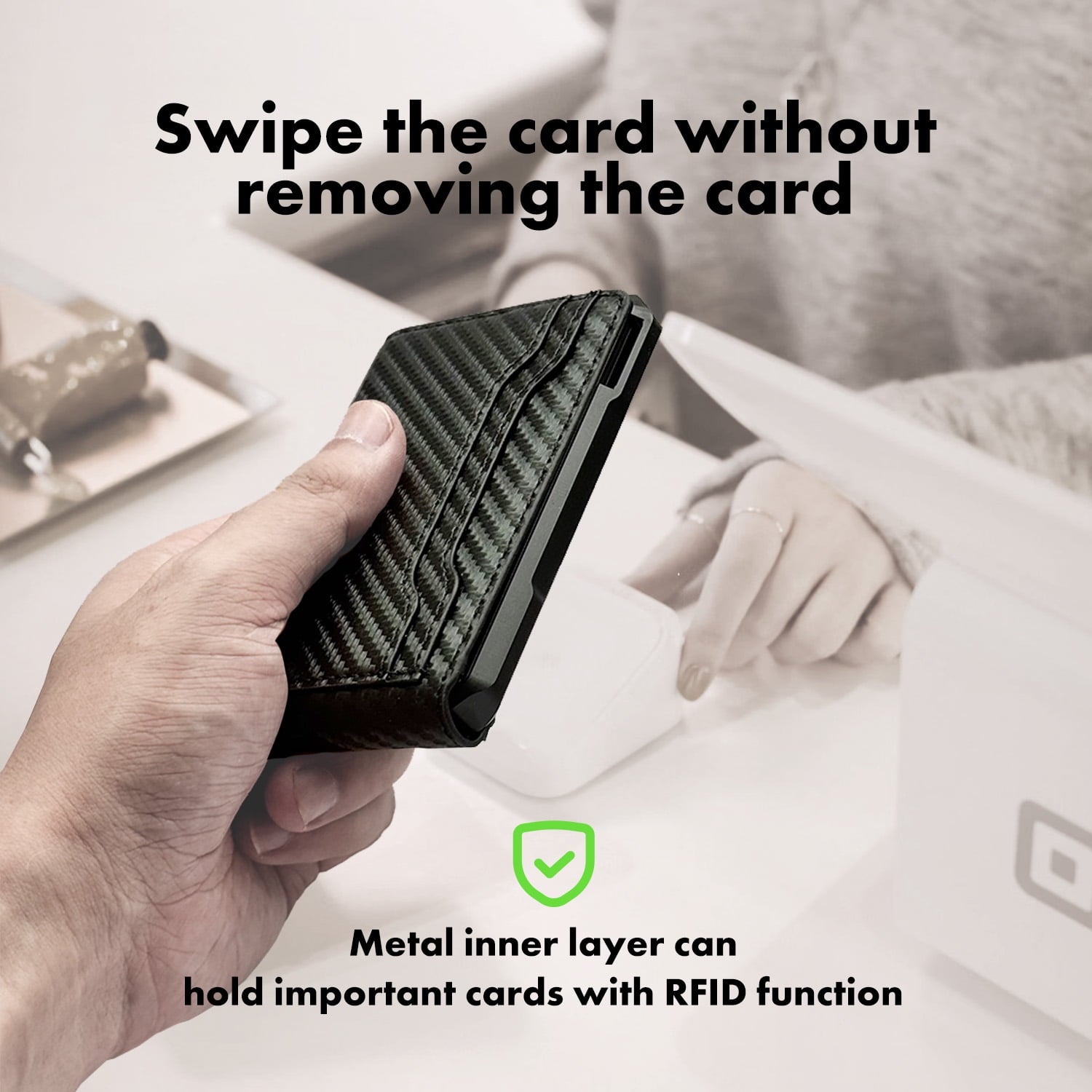 Wallet for Men - with Money Clip Slim Leather Slots Credit Card Holder RFID Blocking Bifold Minimalist Wallet - Image 4