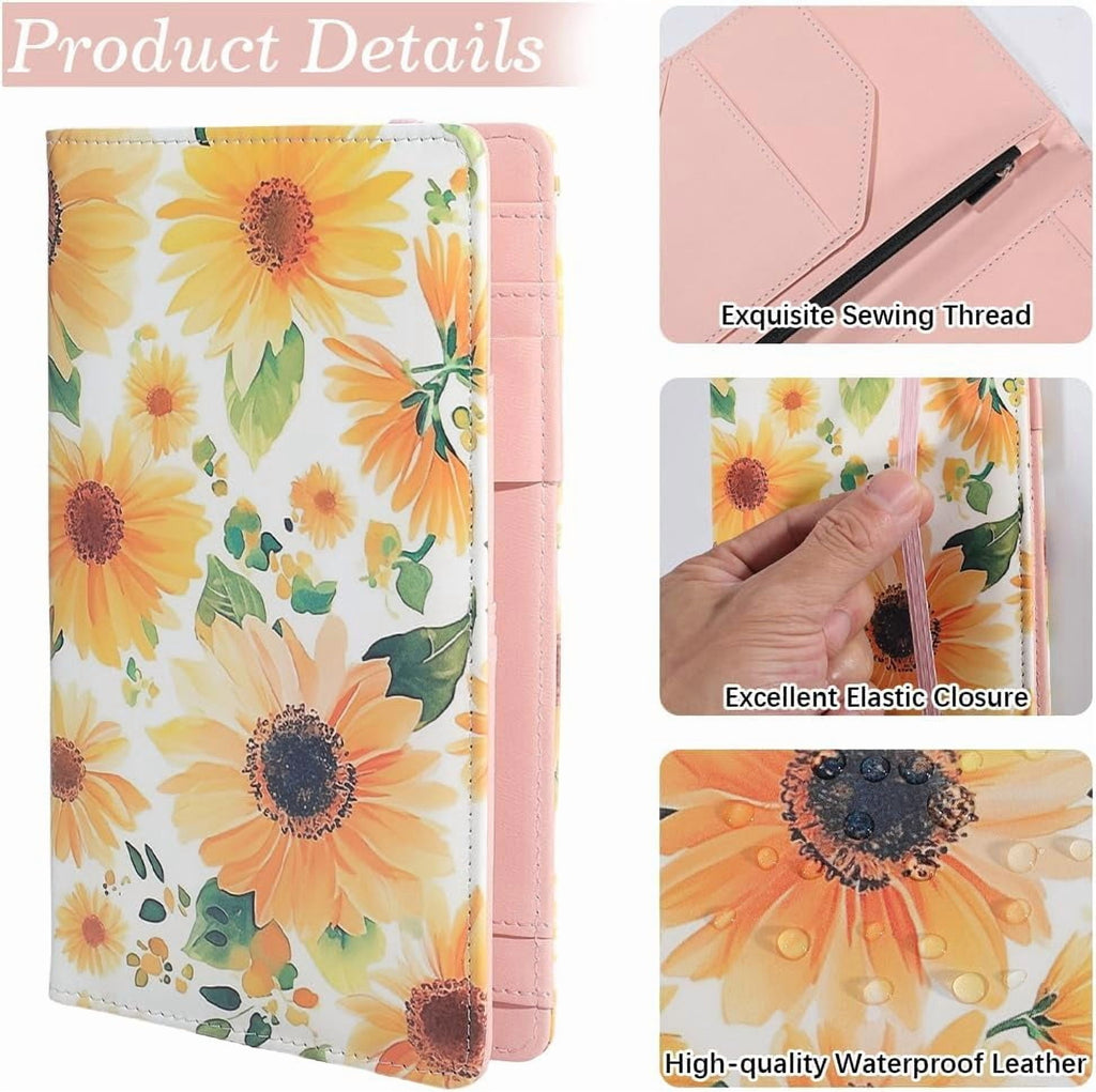 Clipboards Leather Padfolio Portfolio Organizer Portfolio Folder Binder Storage Clipboard with 5 Pockets Notepad Elas... - Image 5