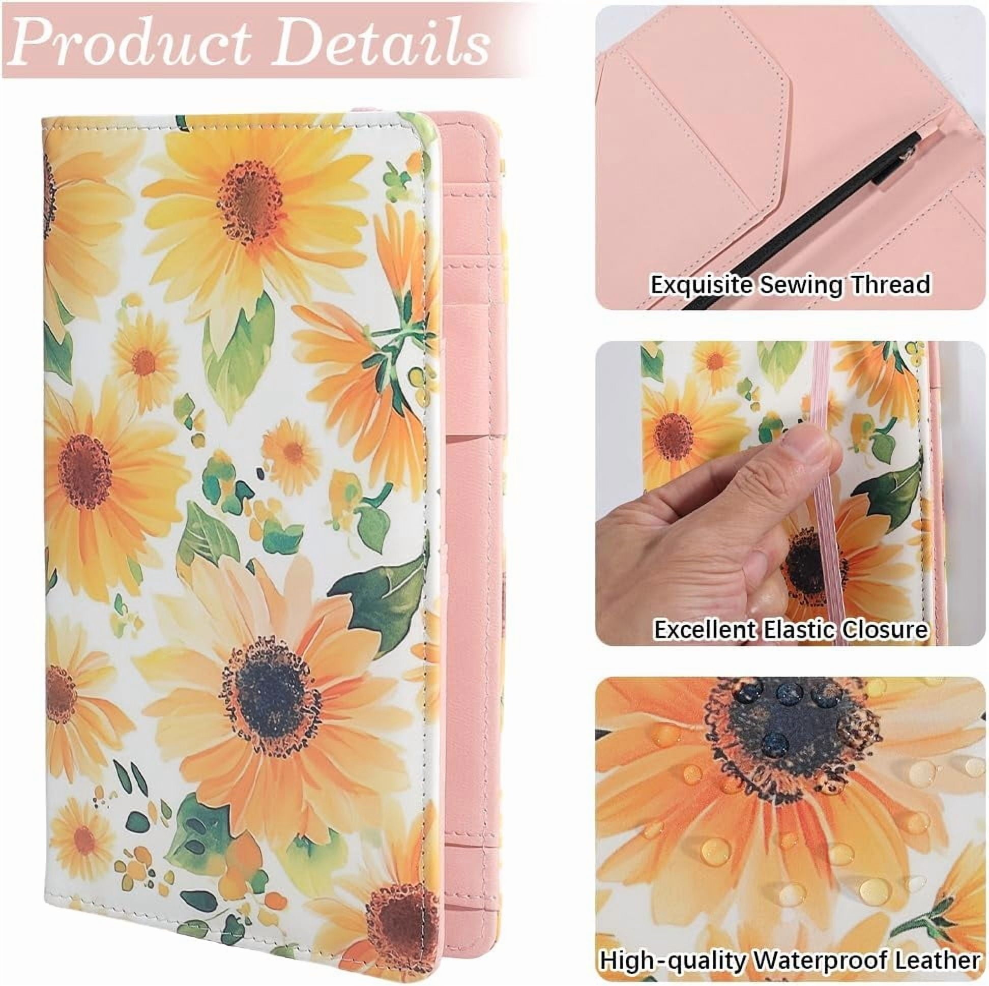 Clipboards Leather Padfolio Portfolio Organizer Portfolio Folder Binder Storage Clipboard with 5 Pockets Notepad Elas... - Image 5
