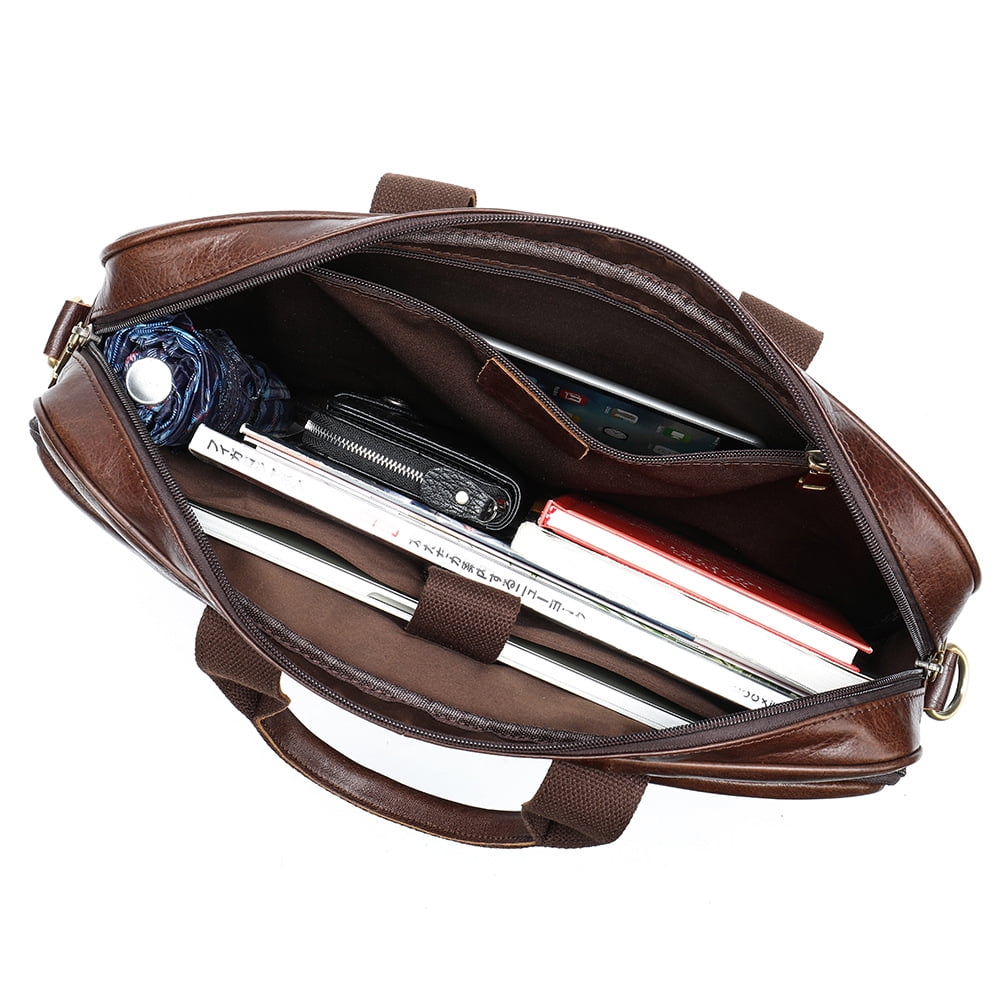 Men's Bag Genuine Leather Briefcase Bag for Men Laptop Bag Messenger Leather Bag Business Bag Document Bag Handbag A6 - Image 5