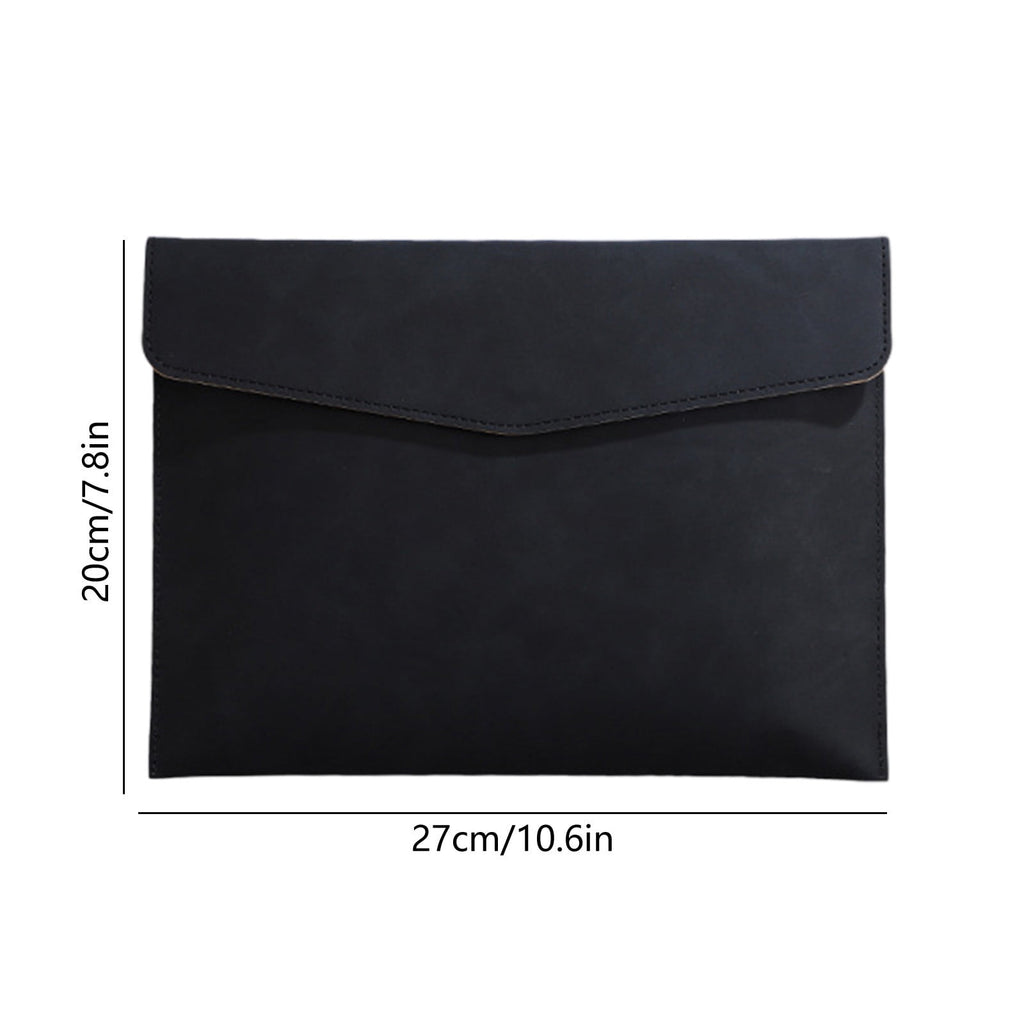 PU Leather Document Holder, Large Capacity File Folder for A5, Holds 100 Sheets, Business Portfolio Organizer with Ma... - Image 4