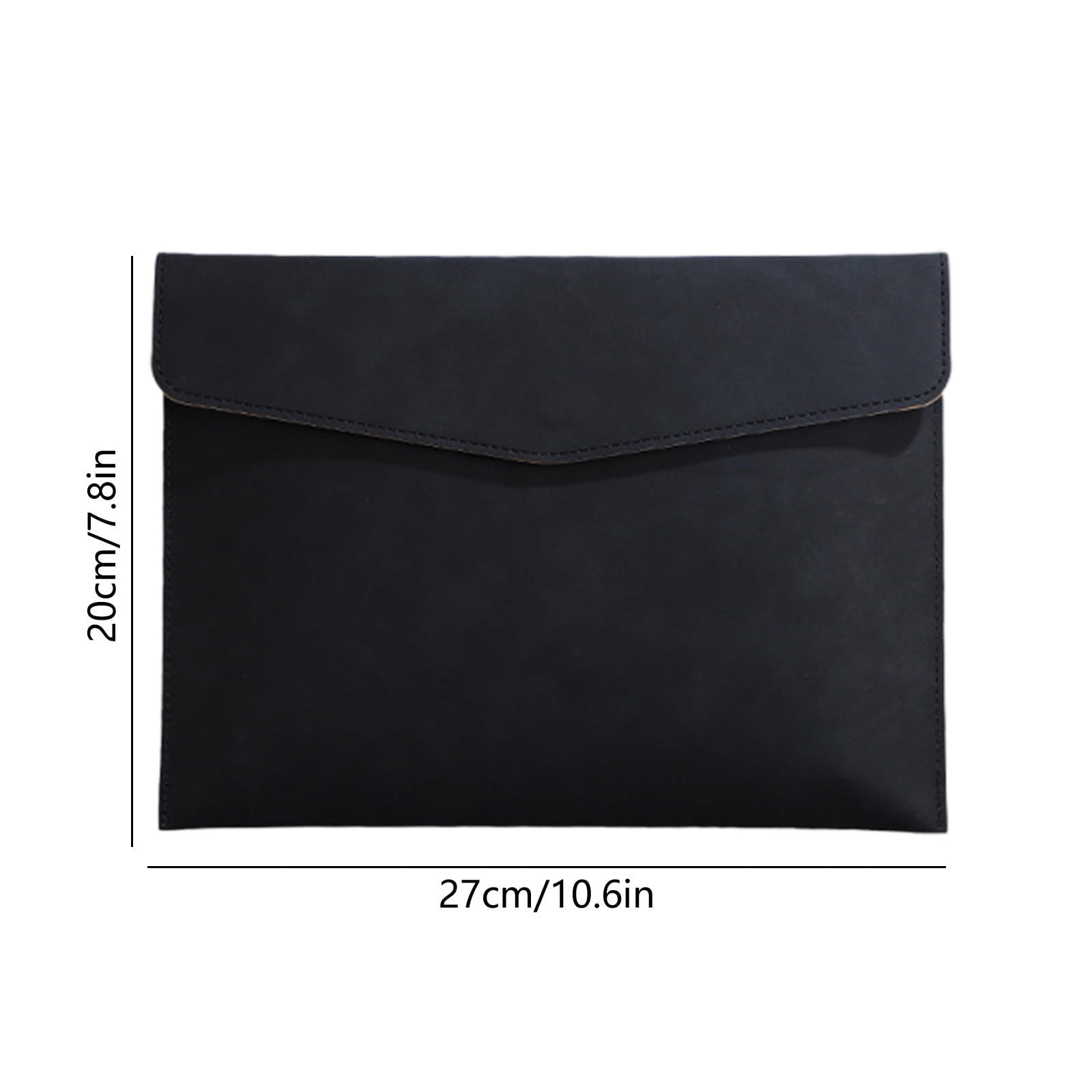 PU Leather Document Holder, Large Capacity File Folder for A5, Holds 100 Sheets, Business Portfolio Organizer with Ma... - Image 4