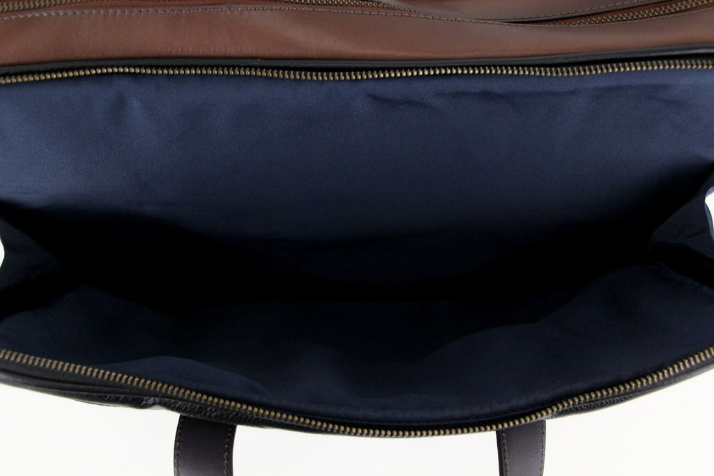 Zeckos Cole Haan Buchannon Leather Briefcase Travel Attache Case - Image 6