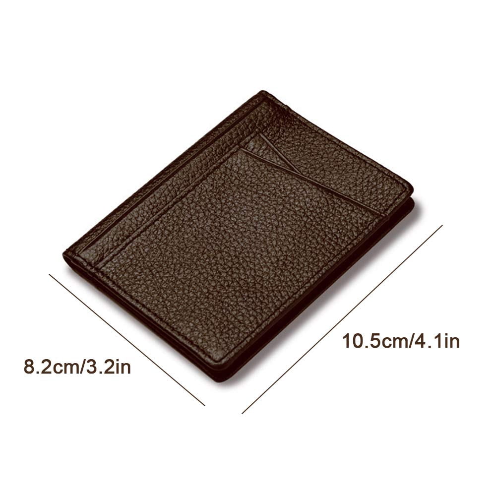 Ultra Thin Leather Credit Card Case, Credit Card Holder with ID Window, Slim Minimalist, Suitable for Daily Use, Wall... - Image 4