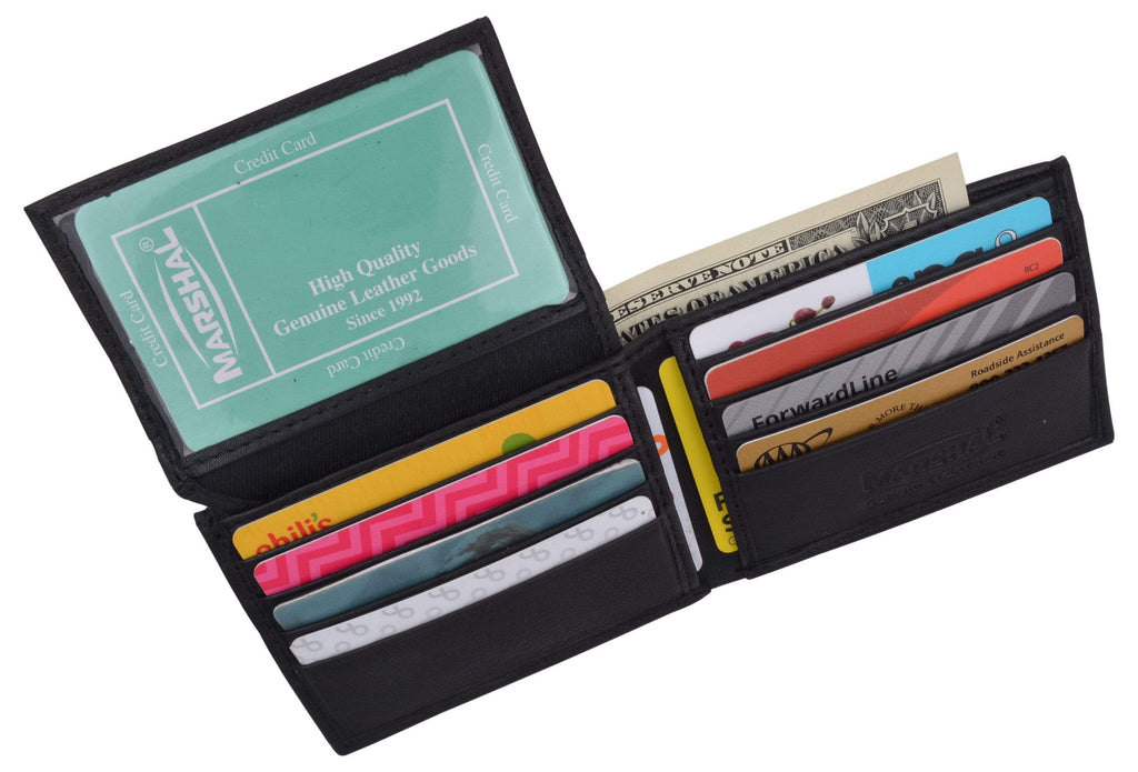 Men's Slim Bifold Soft Leather Credit Card ID Holder Wallet - Image 6