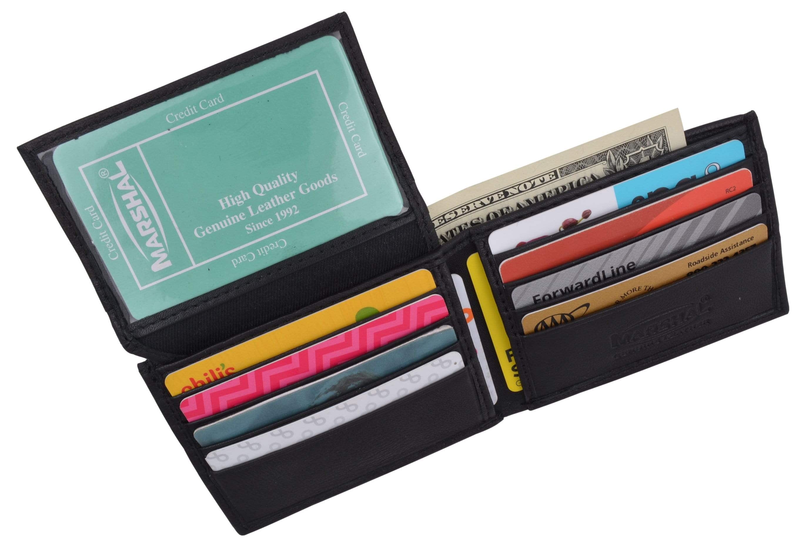 Men's Slim Bifold Soft Leather Credit Card ID Holder Wallet - Image 6