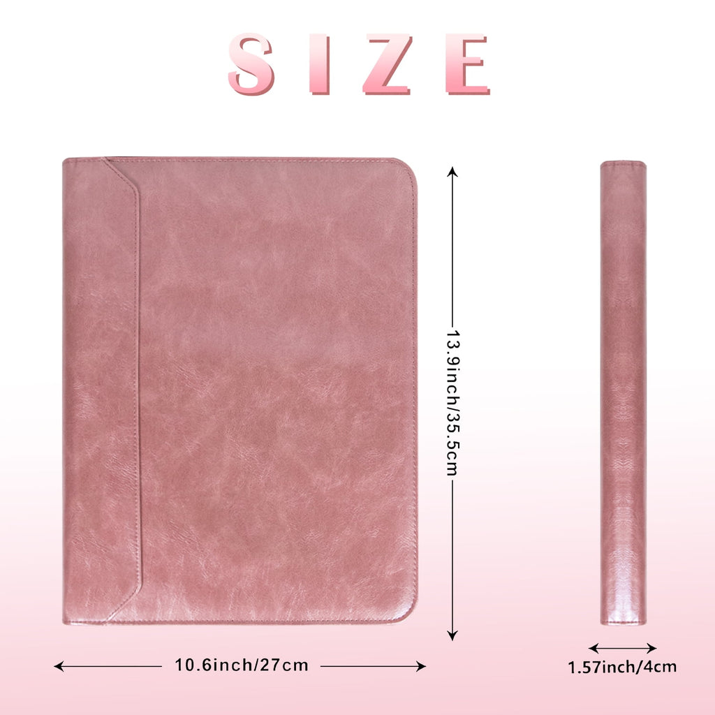 for Women, 3 Ring s 1 inch, PU Leather Padfolio Folder, Business Organizer with A4 Legal Pads, Thin Leather Professio... - Image 5