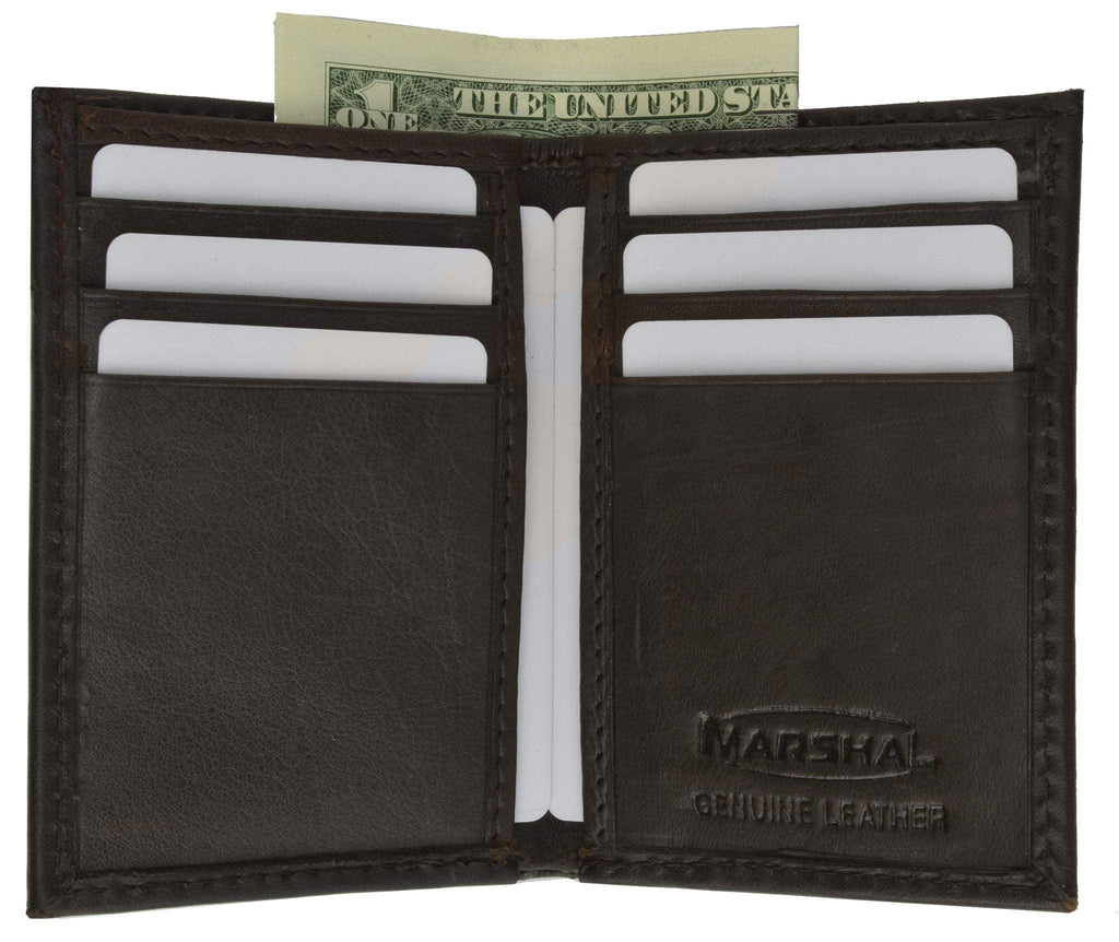New Slim Thin Mens Bifold Genuine Leather ID Wallet Credit Card Holder 71 (C) - Image 3