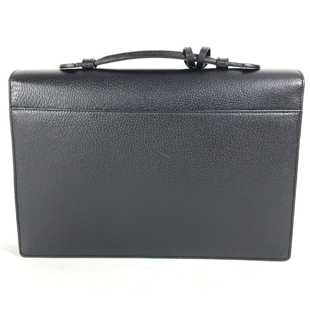 Pre-Owned GUCCI 295256 Logo Business Bag Briefcase Handbag Leather Men's Black (Good) - Image 2