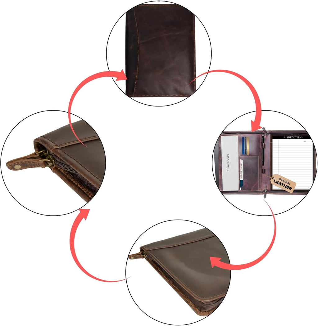 Professional Padfolio Portfolio with Luxury Pen for Business Meetings - Image 6