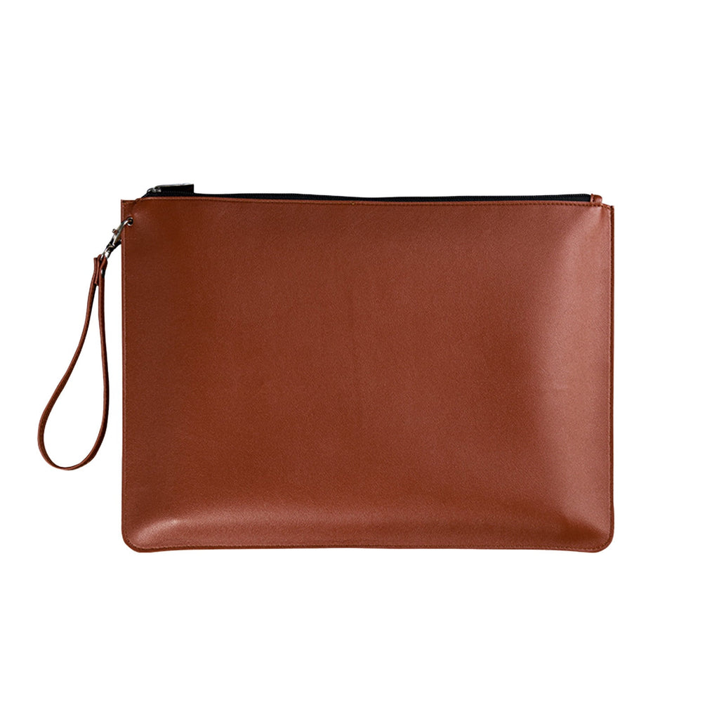 Leather Portfolio Folder Business Briefcase Document Organizer For Meeting Conference Professional Office A4 Size Pad... - Image 2