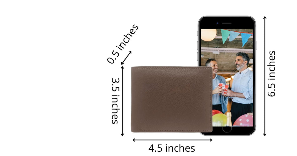 Wallet for Men-Genuine Leather RFID Blocking Bifold Wallet With ID Window - Image 4