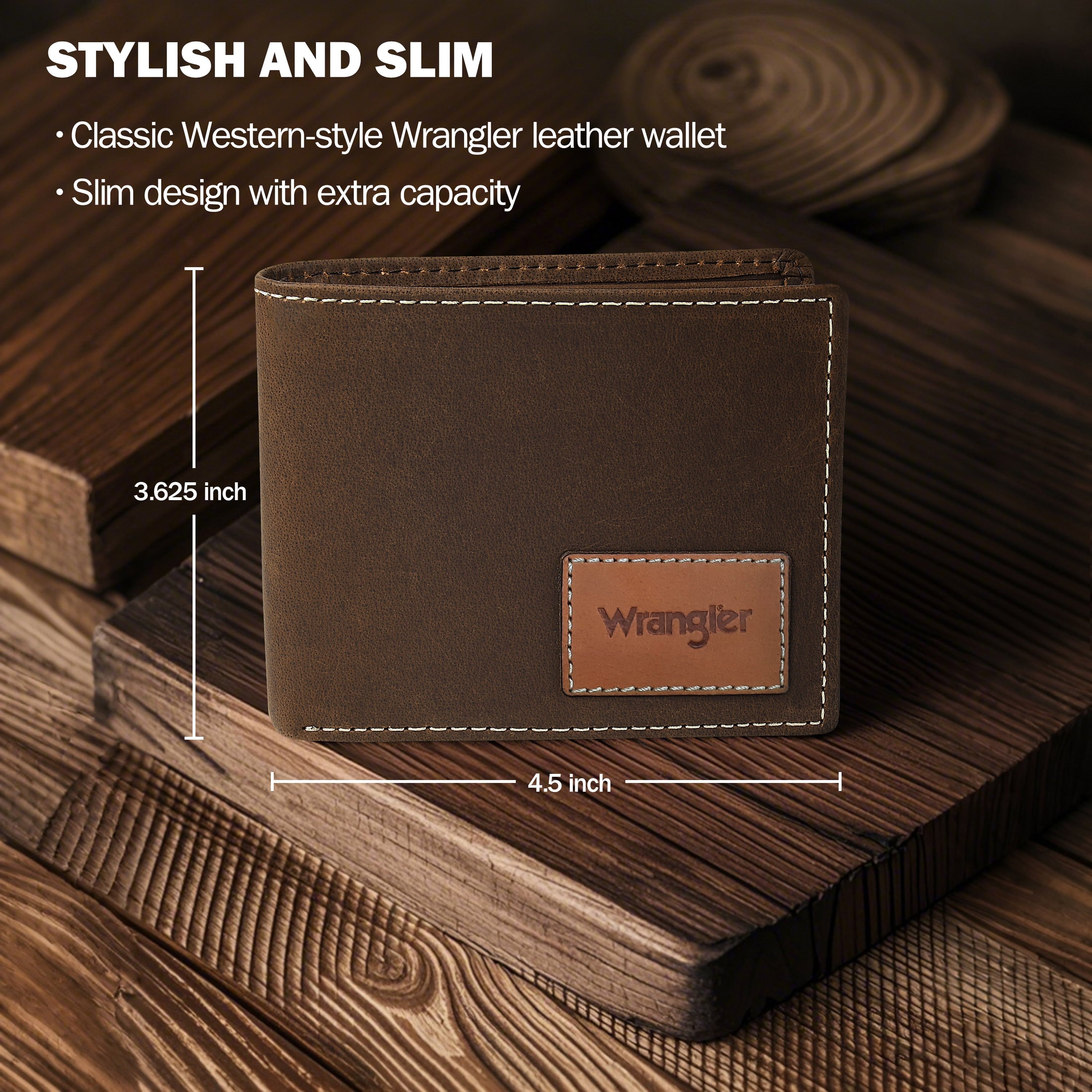 Men’s Bifold Wallet Genuine Leather, RFID Blocking, Casual Everyday 10-20 Cards Purse with AirTag Holder, Gift for Him - Image 2