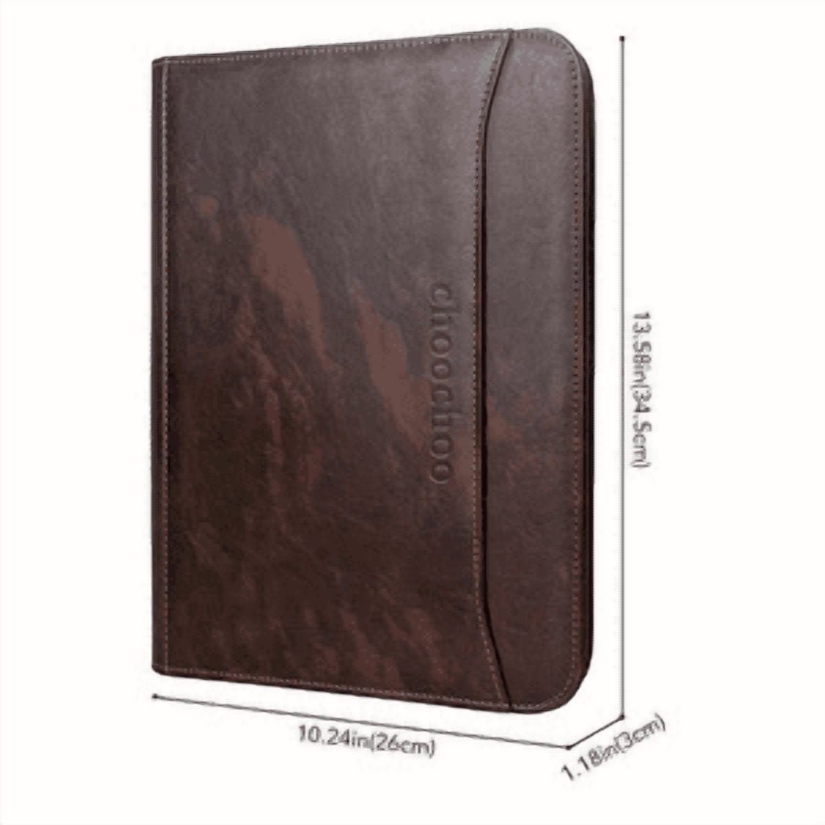 with 3 Ring Binder, Professional PU Leather Portfolio Organizer with tepad, Tablet & Phone Pocket, Business Resume Do... - Image 4