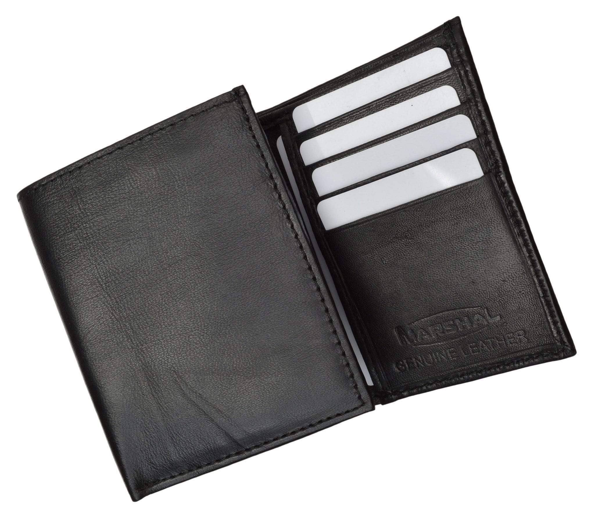 Men's Leather Trifold Wallet Removable Flip Up ID Window  P 1455 (C) - Image 3