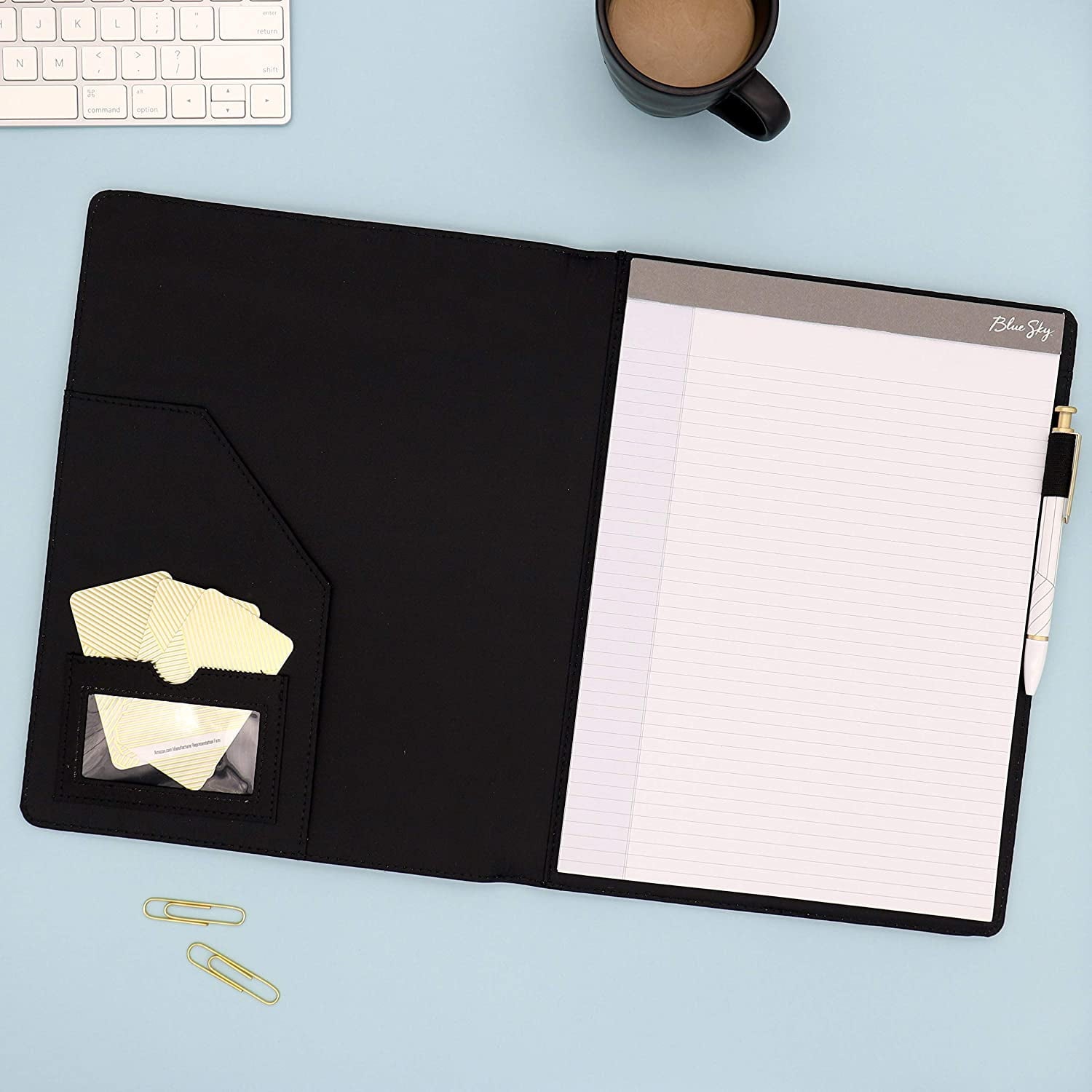 Professional Padfolio, 8.5x11, Black - Image 3