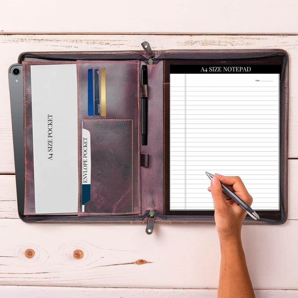 Professional Padfolio Portfolio with Luxury Pen for Business Meetings - Image 5