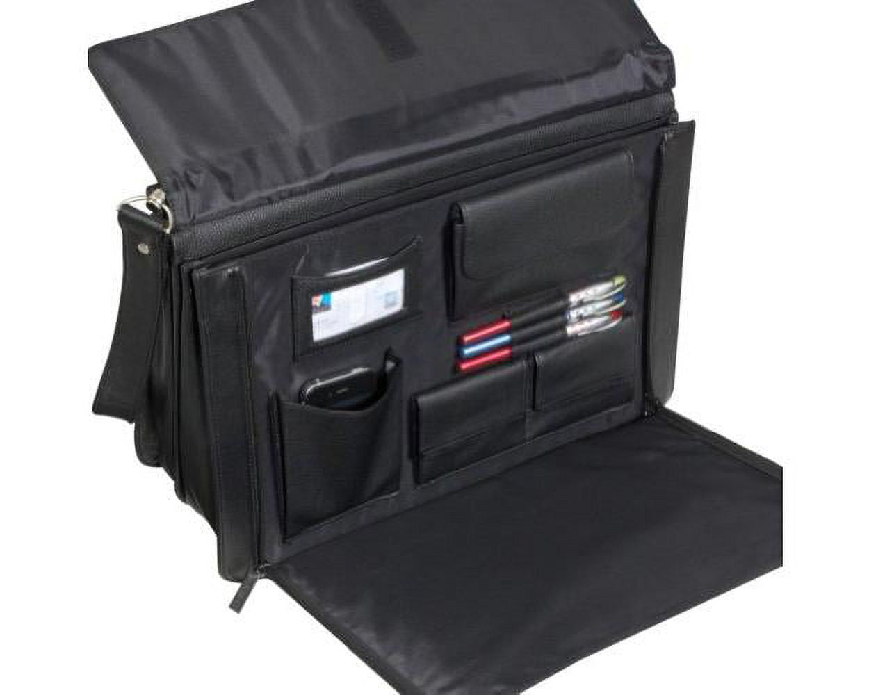Executive Briefcase - Genuine Leather Business Bag for Men - Laptop Briefcase-Color:Brown - Image 2