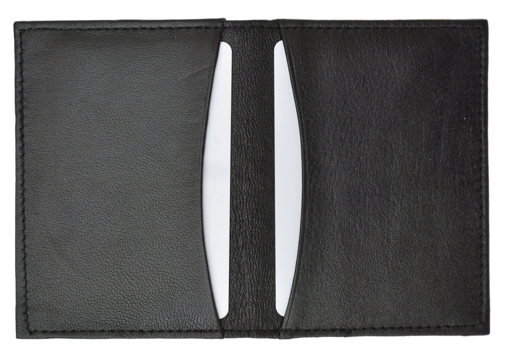 RFID Blocking Slim Thin Leather Credit Card ID Mini Wallet Holder Bifold Driver's License Safe - Image 3