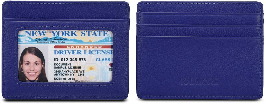 Credit Card Holder Genuine Leather Slim & Thin Pocket Wallet Minimalist Wallet Money Clip RFID Blocking - Image 2