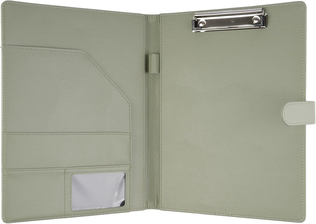 Professional Padfolio with Clipboard, Faux Leather Portfolio Folder Binder, Legal Pad Holder for A4 Letter Size Notep... - Image 2