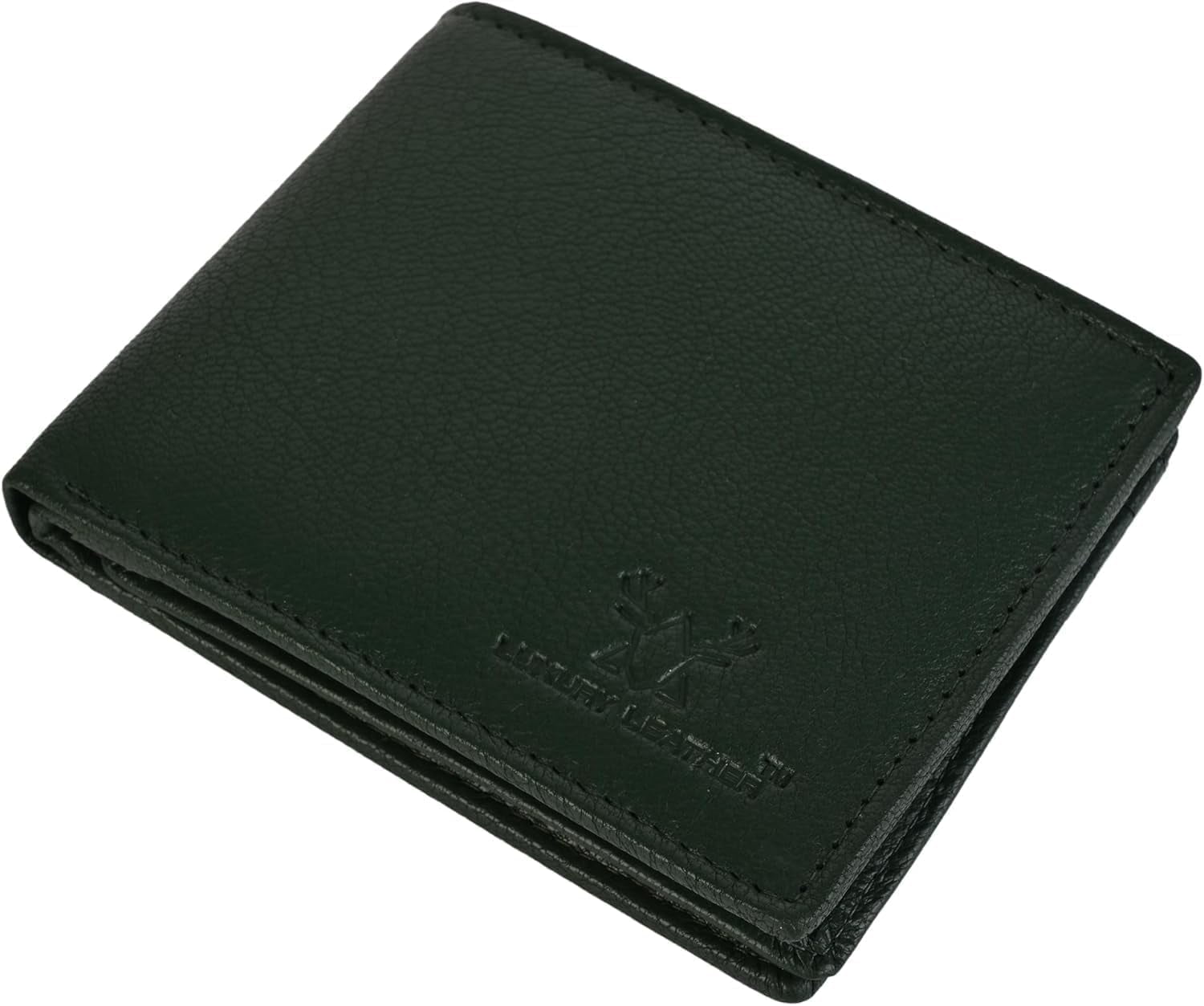Genuine Leather RFID Blocking Wallet for Men | Slim Bifold Design with Zipper Coin Pocket, ID Window & Multiple Card ... - Image 2