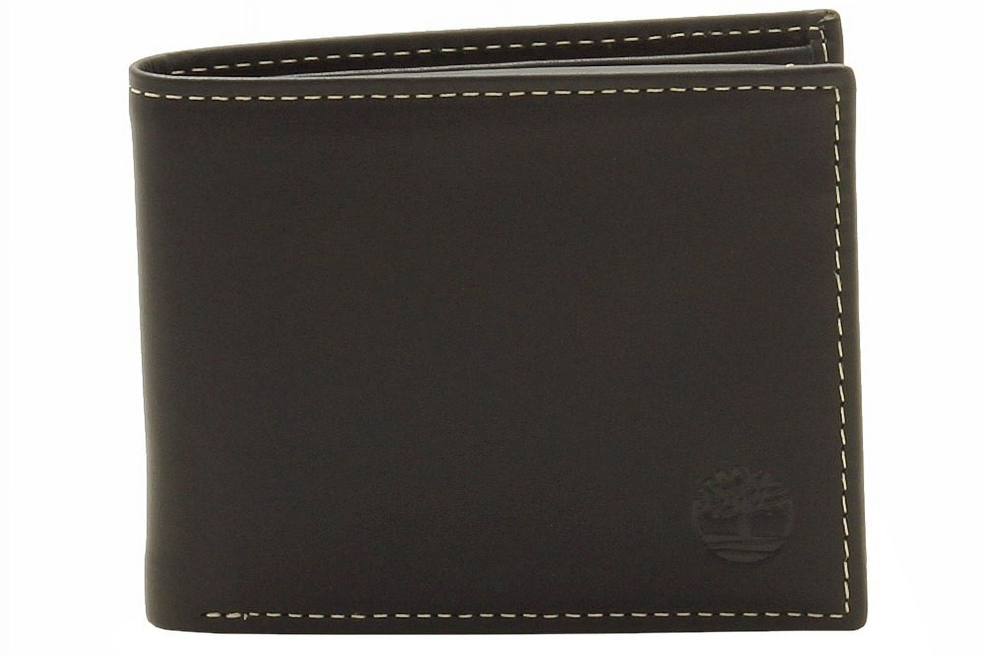 Men's Genuine Leather Hunter Passcase Wallet Black - Image 3