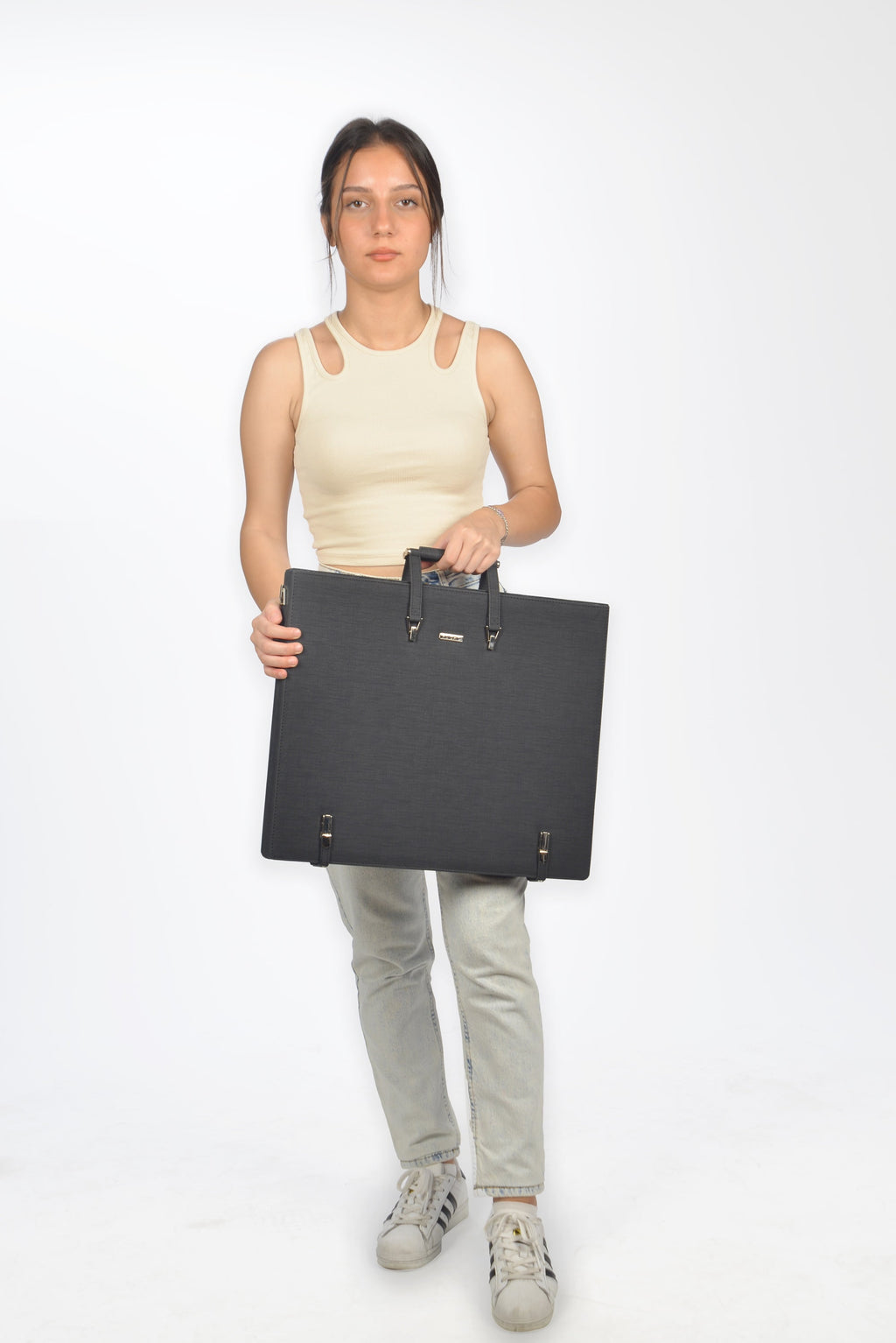 A3 Leather Binder Leather Portfolio Gifts For Painters Portfolio Binder Leather Padfolio Leather Folder Artist Bag Ar... - Image 6