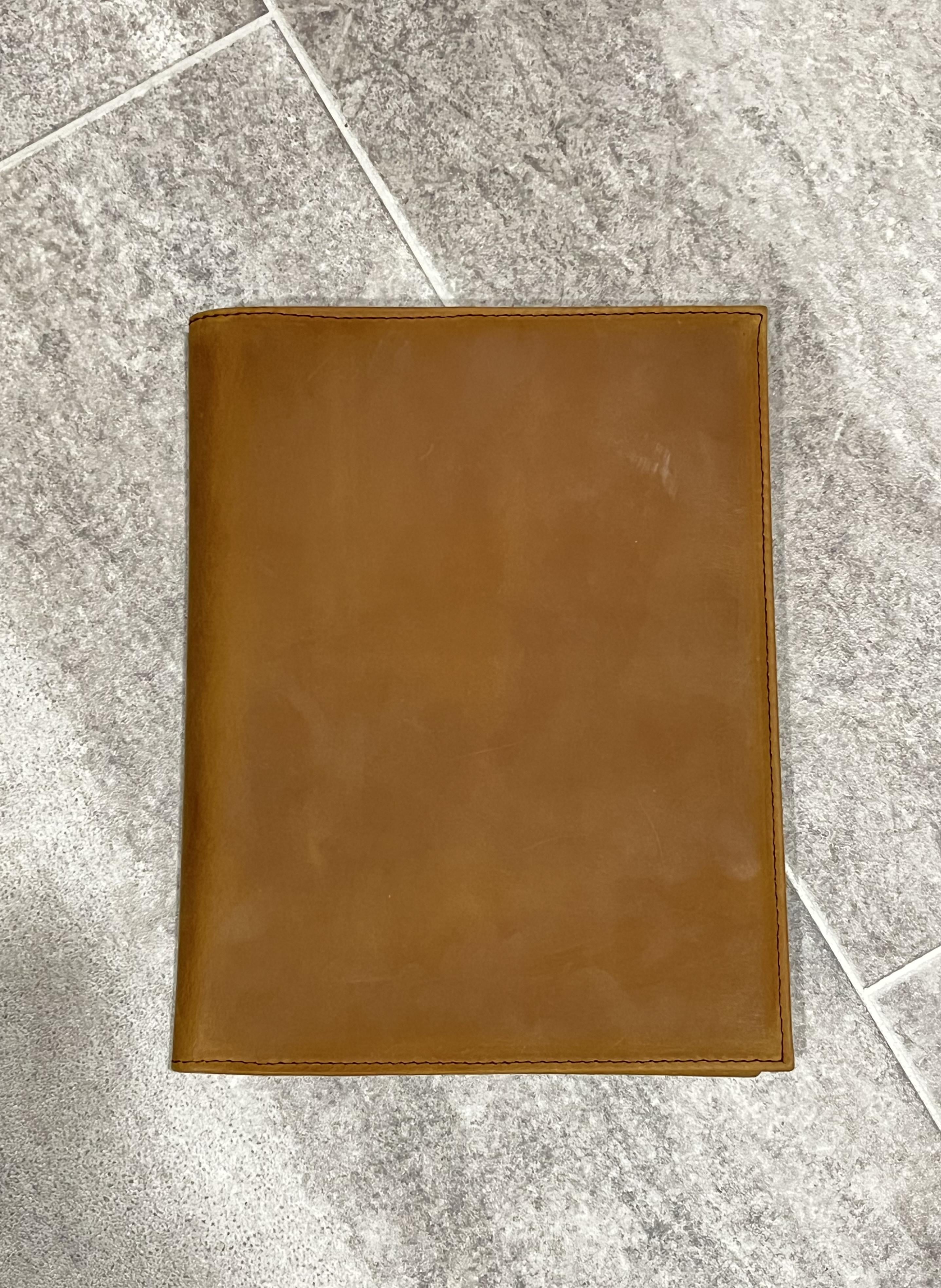 LeatherBelief Leather Junior Padfolio for Women/Men, A5 SizeNotepad Holder Cover, Portfolio Case Study Leather Folder, Documents Folder Case - Image 3
