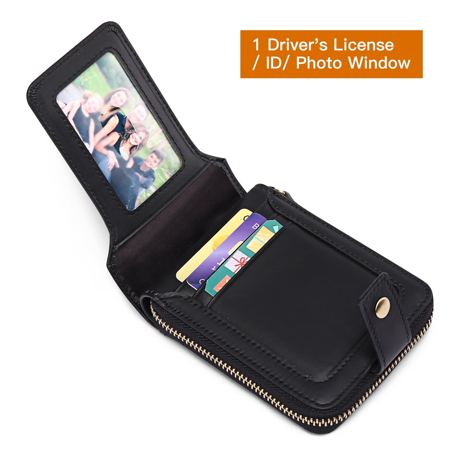 Rfid Wallet for Men Genuine Leather Minimalist Wallet Bifold Coin Purse - Image 6