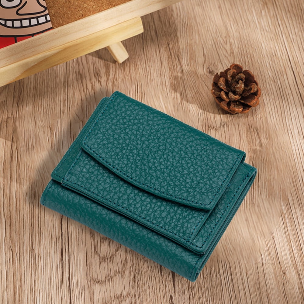 Blocking Card Holder Organizer Pocket Mini Wallet, Slim Compact Wallet - green - Image 5