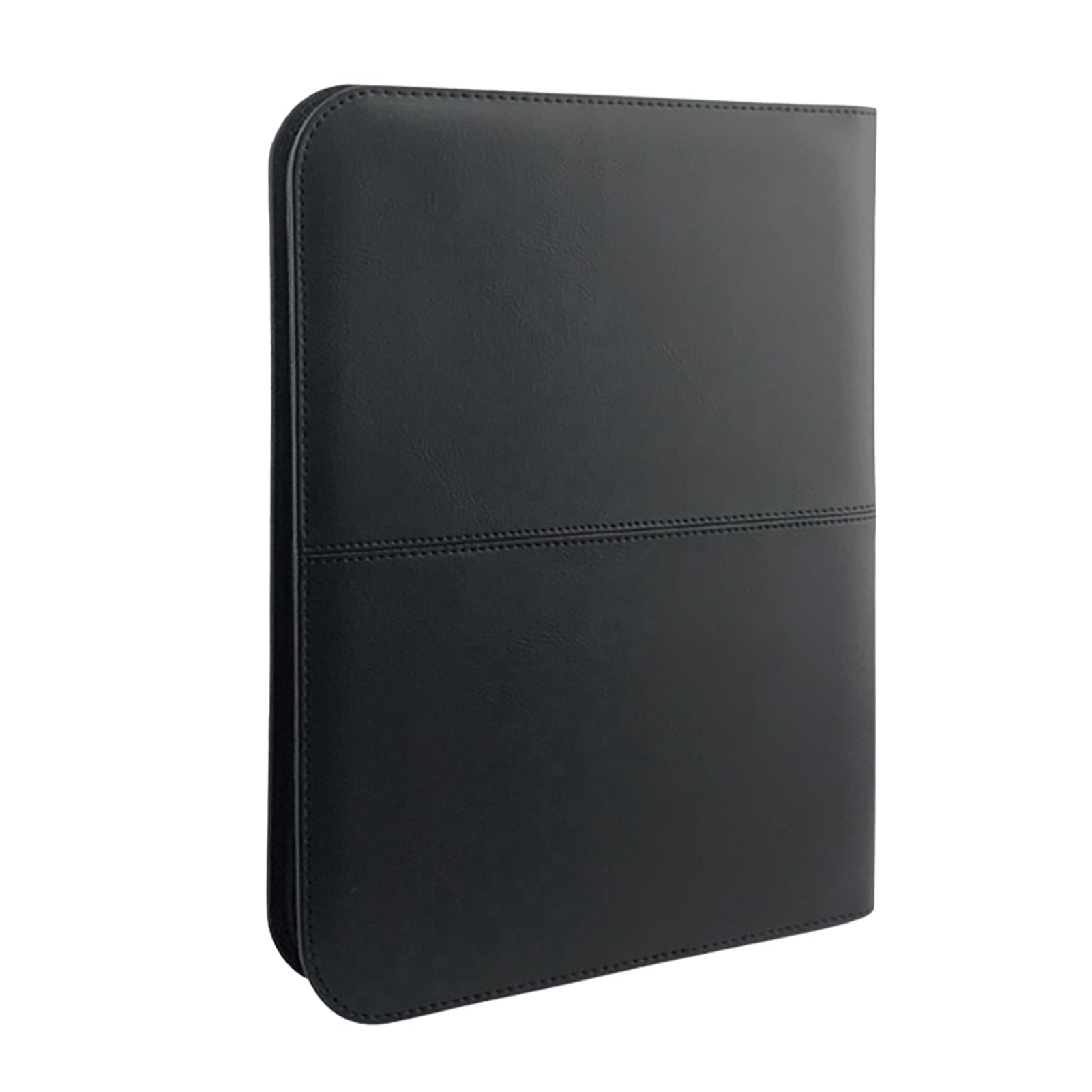 document Bisofice Zippered Business Padfolio A4 PU Leather Portfolio Organizer for Interview Resume Document Planner ... - Image 5