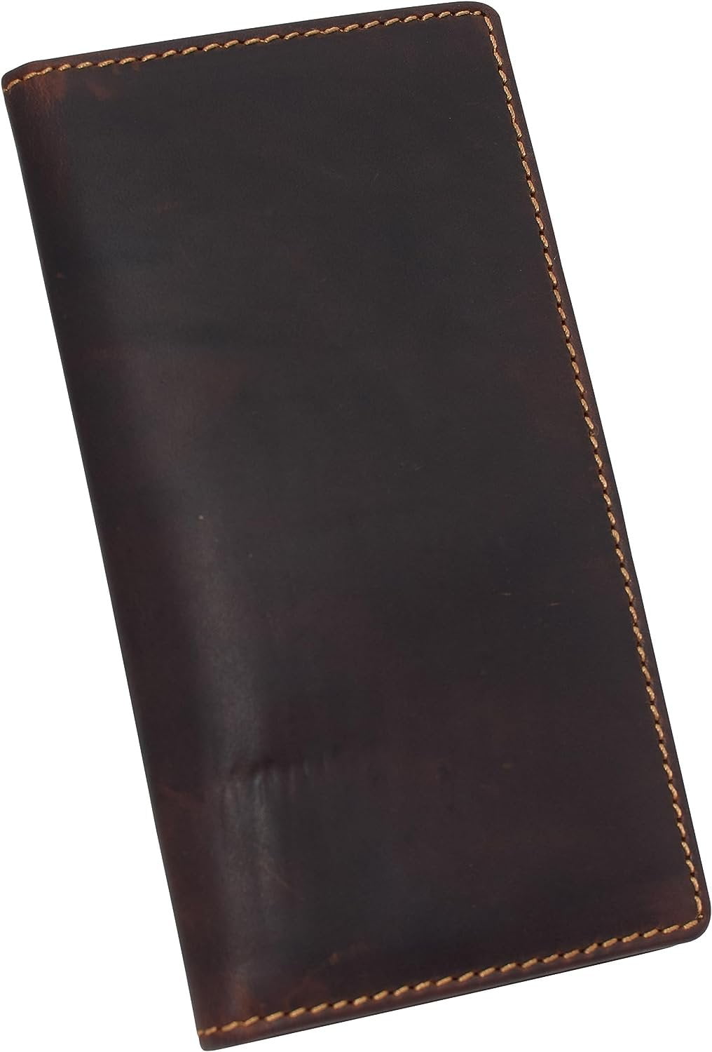 RFID Blocking Slim Long Bifold Vintage Leather ID Credit Card Holder Long Wallet - Image 2