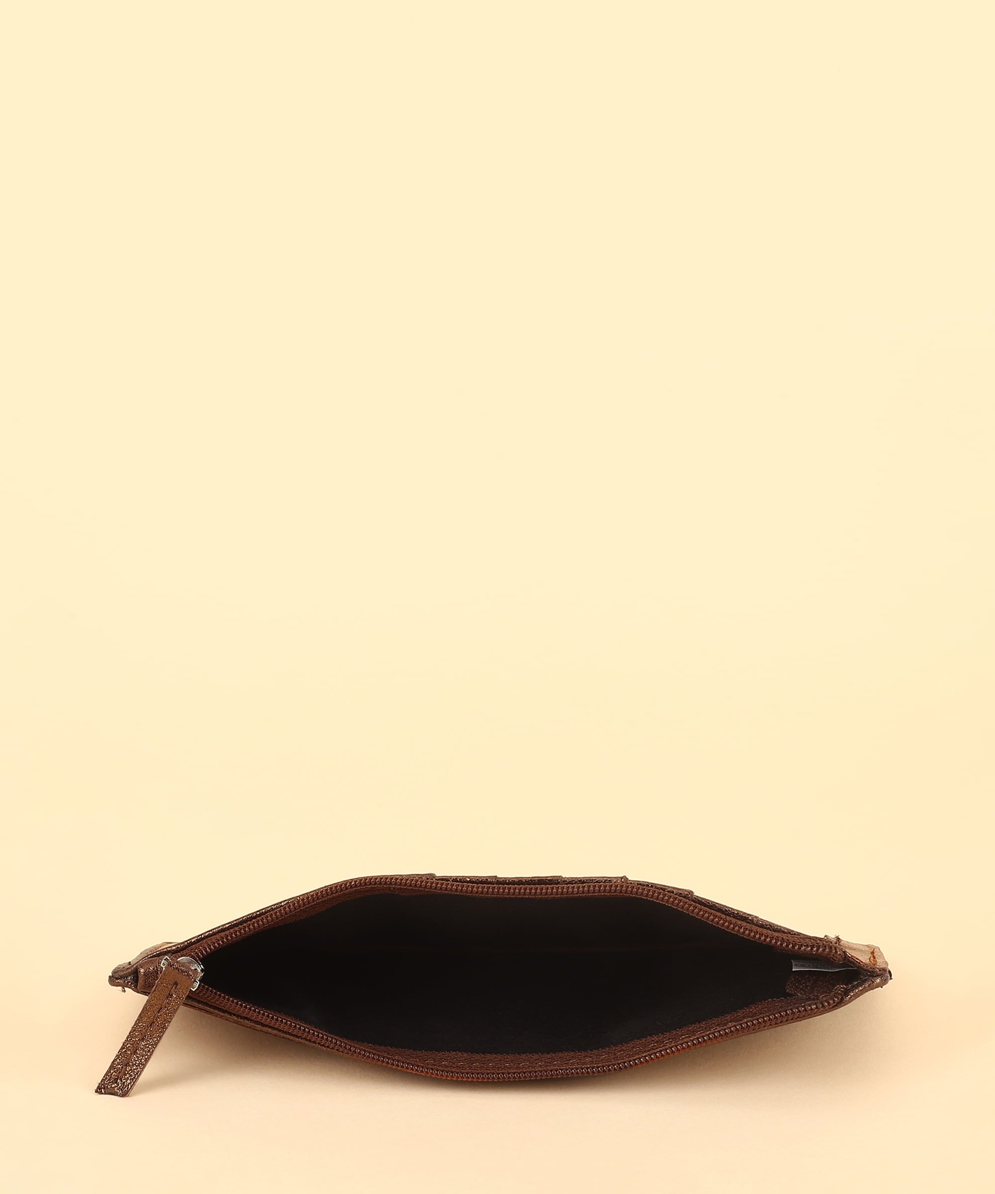 RFID Blocking Women's Wallet Vintage Leather All in One Card Case Holder Slim, Bronze - Image 5