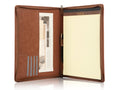 AZXCG Lightweight Slim Padfolio Folder for Women, Interview Resume Legal Document Organizer & Business Card Holder, with A4 Letter-Sized Not