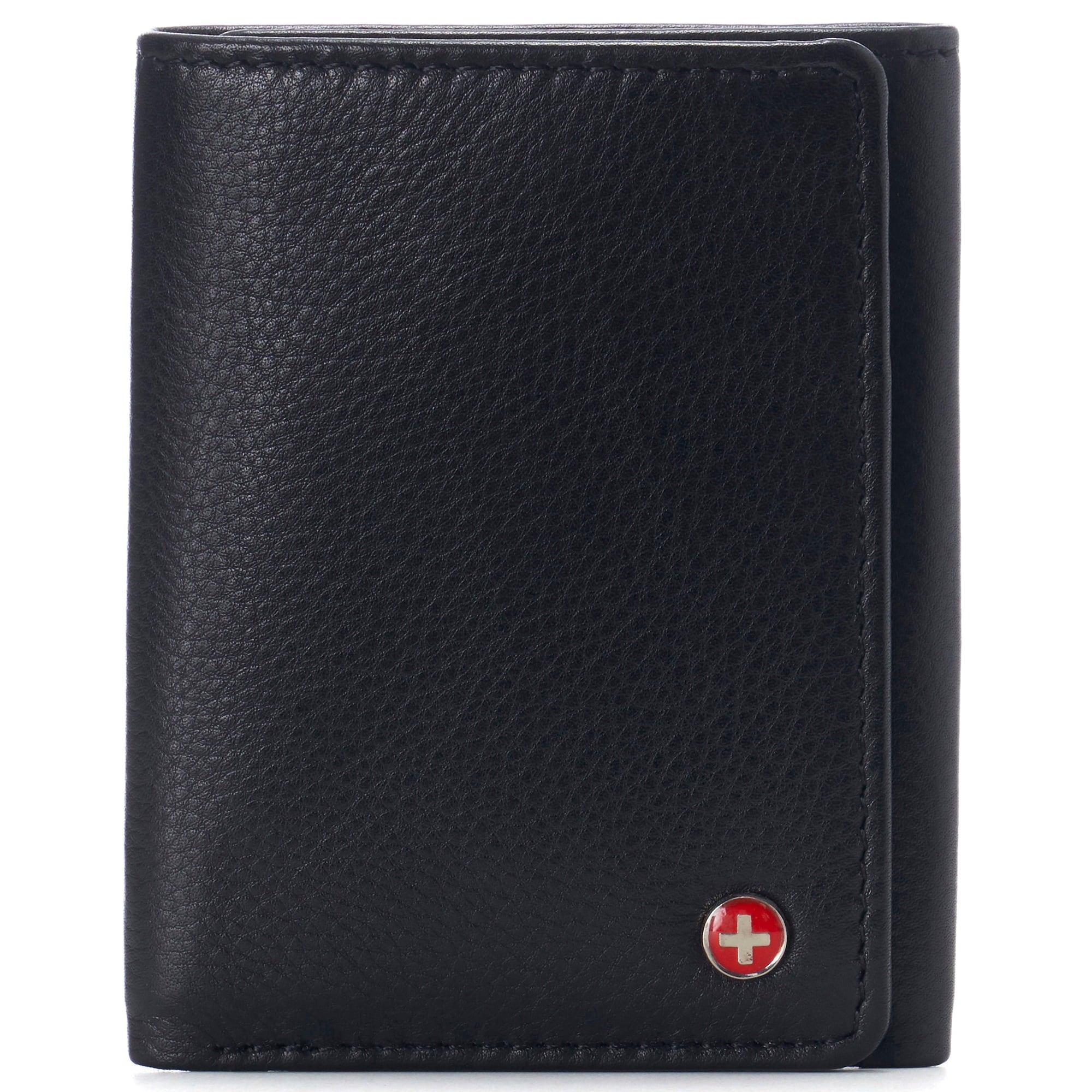 Men's Leon RFID Trifold Pocket Wallet – Genuine Leather Wallet for Men, Slim Design with ID Window & Multiple Card Sl...