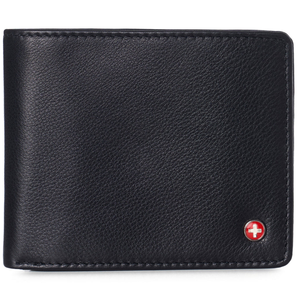 Mens Wallet for Men RFID Protected Leather Mens Wallet Spencer Bifold Divided Bill Section Gift Box 2 ID Windows 14 C...