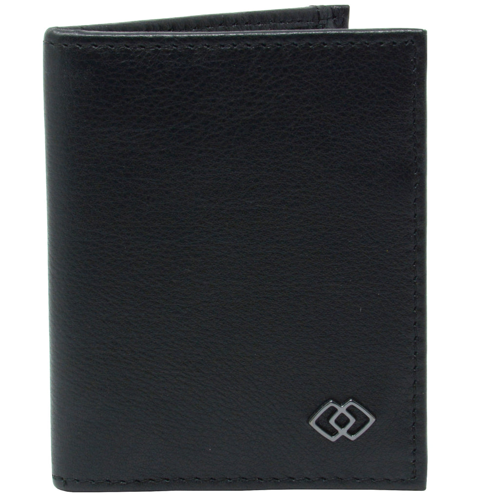 Men RFID Leather Wallet Slim Front Pocket Wallet Business Card Case