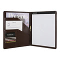 12” x 9” x 1” Chestnut Brown Bonded Leather Portfolio Padfolio