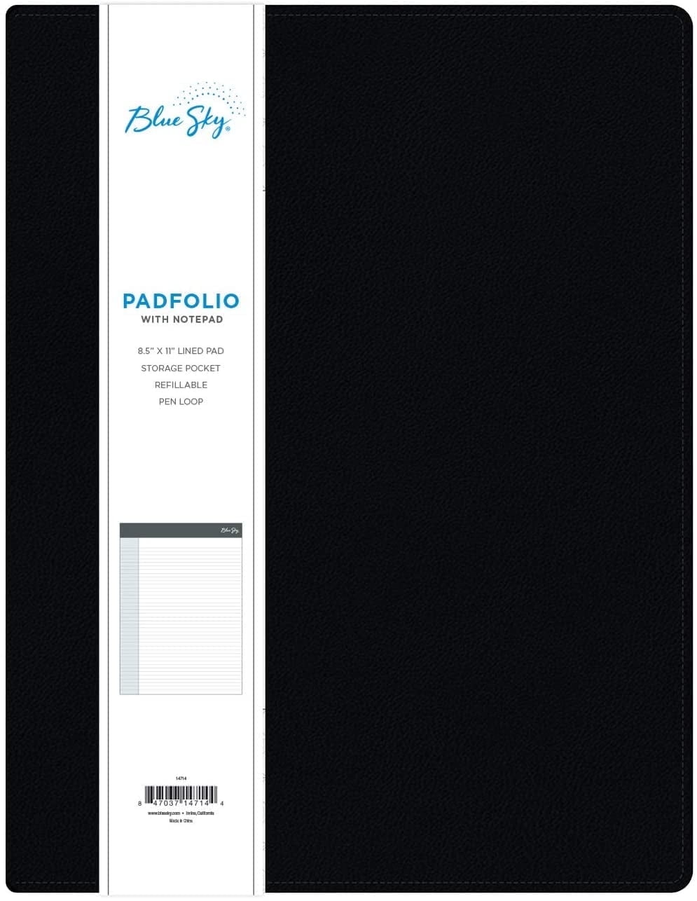 Professional Padfolio, 8.5x11, Black