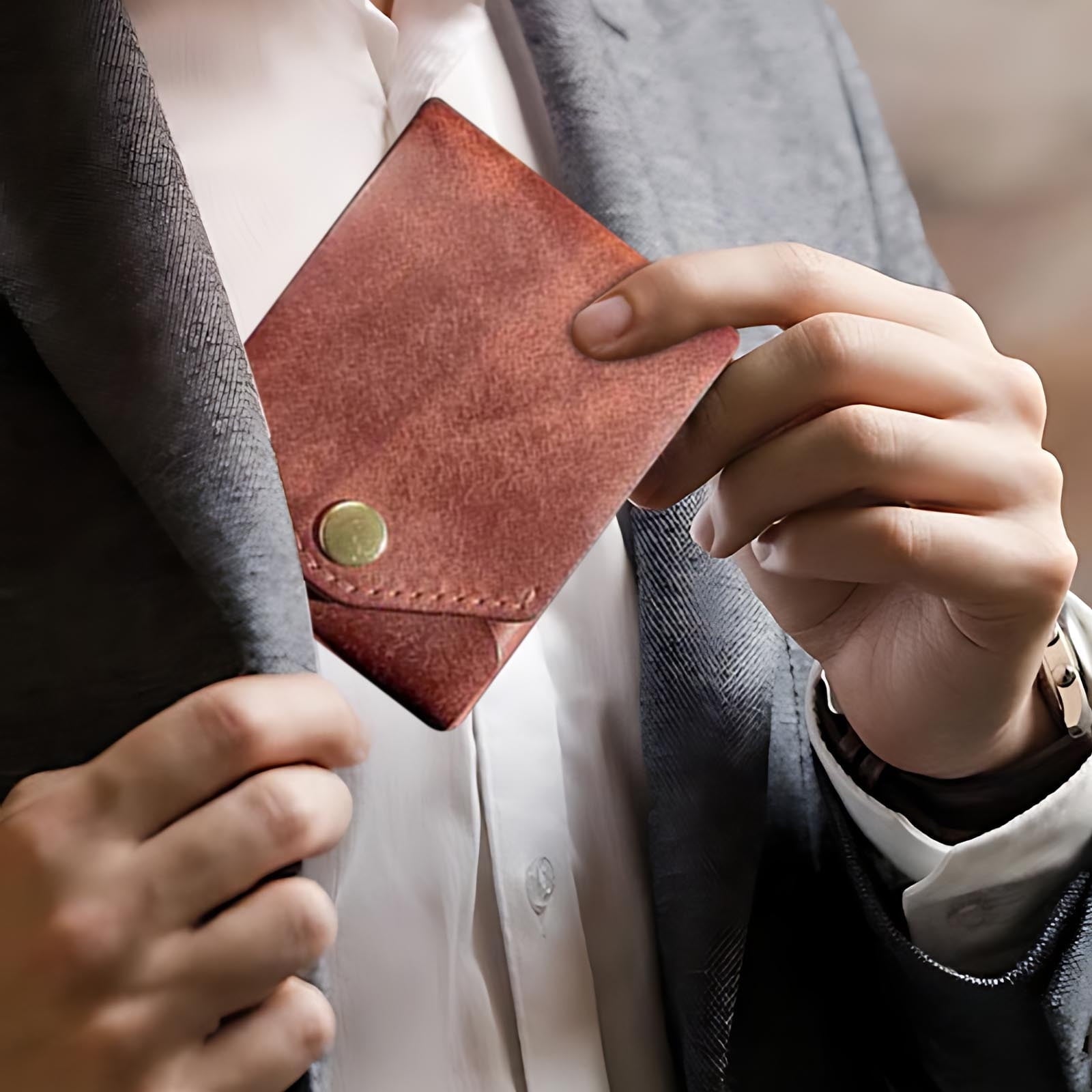 Compact Wallet, Minimalist Wallet for Men & Women, Slim,Front Pocket, Portable, Leather Wallet Card Holder, 4-12 Card...
