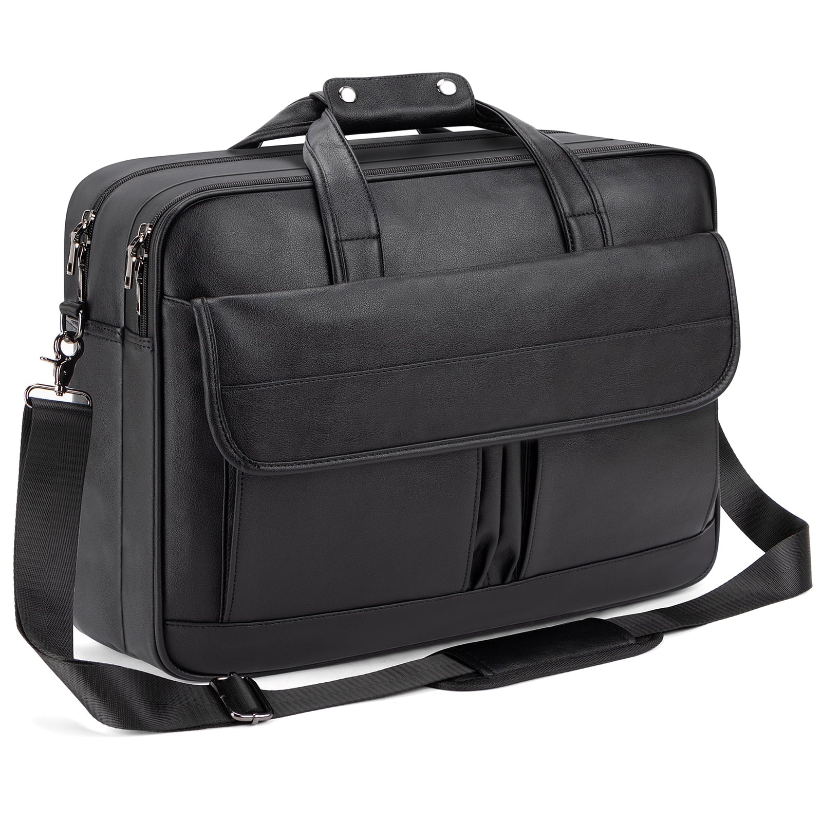Messenger Bag, 15.6 Inches Laptop Briefcase Business Satchel Computer Handbag Shoulder Bag for Men (Black)