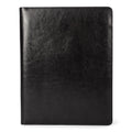 Stebco -BLACK Leather Padfolio, Writing Pad, Black