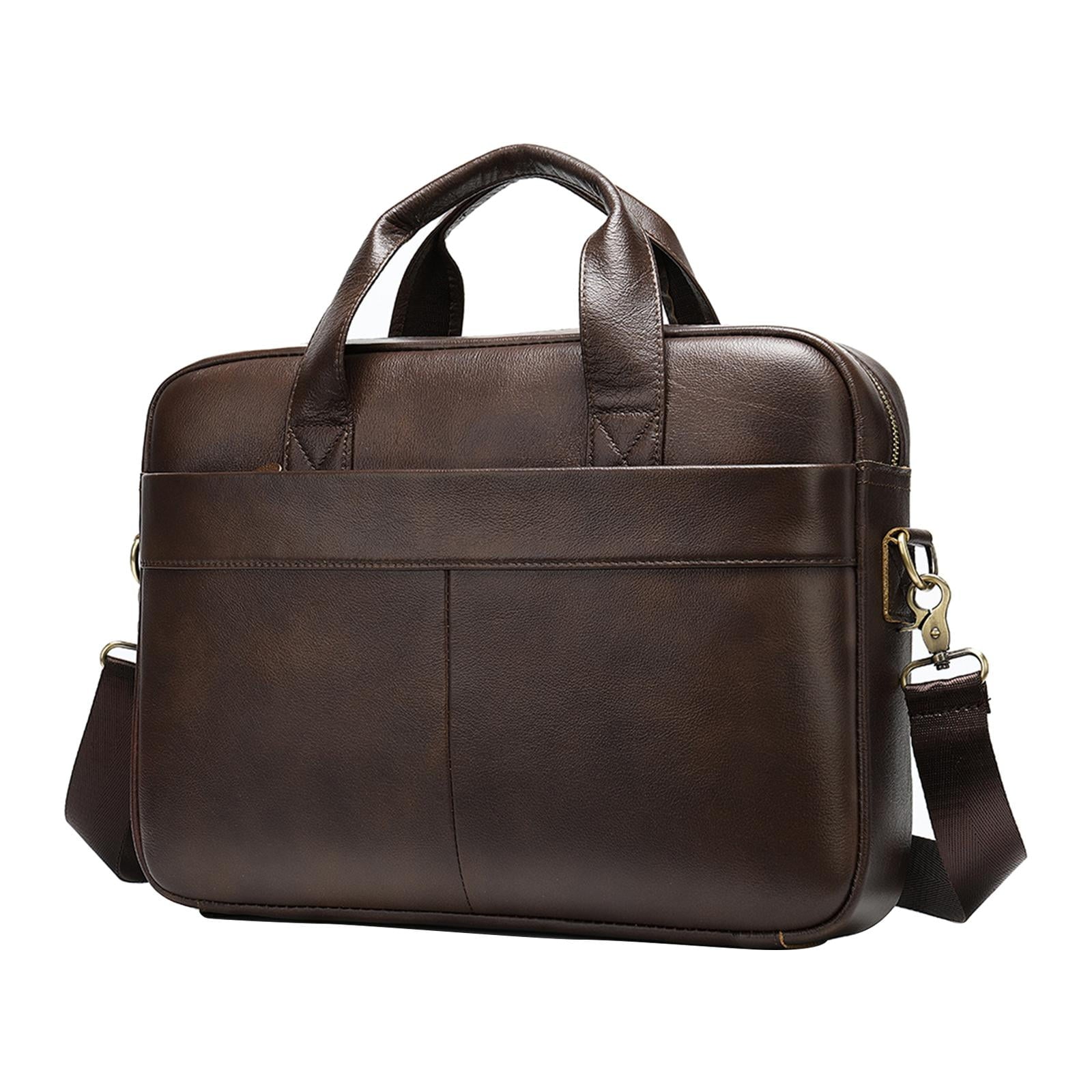 Briefcases for Men Business Leather Bag Leather Briefcase for Men for School Brown