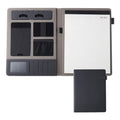 Business Portfolio Padfolio, Multifunctional Briefcase Organizer with Tablet Stand, Leather Document Folder for Women...